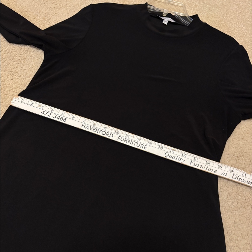 EUC Annalee + Hope Black Mockneck Skater Tent Mini Midi Dress | Women’s Large - Picture 6 of 11